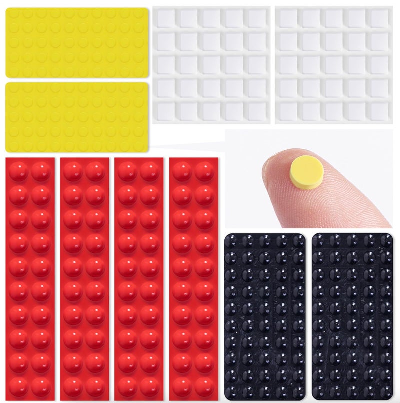 BLEWAY Bump Dots for Visually Impaired 330 Pcs Combo Pack with 4 Colors Low Vision Aids Braille Stickers Raised Tactile Dots for Elderly Blind